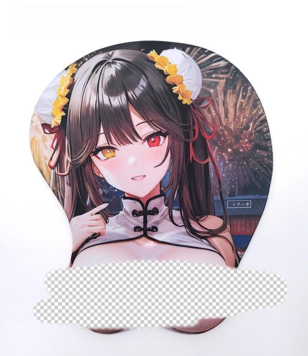 Date A Live Kurumi Tokisaki 3D Silicon Mouse Pad Mat Wrist Rest
