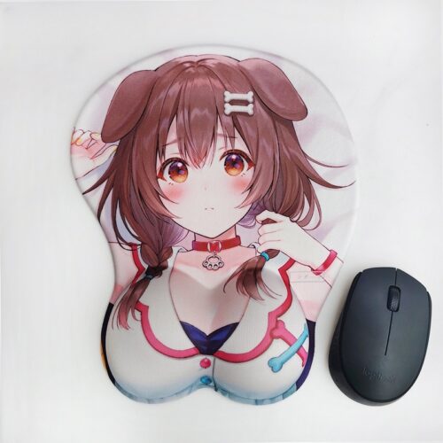 Virtual Youtuber Inugami Korone 3D Silicon Mouse Pad Mat Wrist Rest