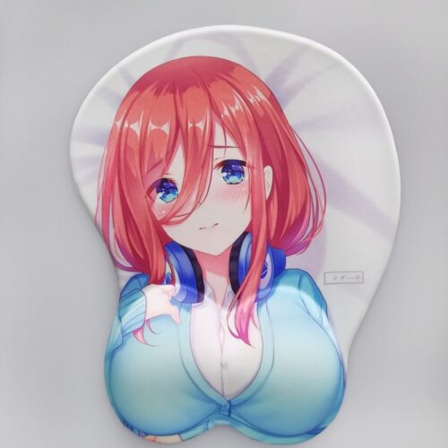 The Quintessential Quintuplets Miku Nakano 3D Silicon Mouse Pad Mat Wrist Rest