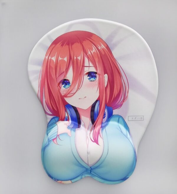 The Quintessential Quintuplets Miku Nakano 3D Silicon Mouse Pad Mat Wrist Rest