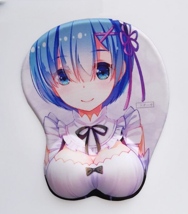 Re:Zero Rem 3D Silicon Mouse Pad Mat Wrist Rest