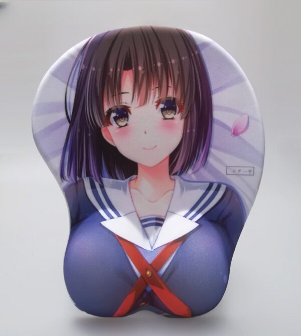 Saekano: How to Raise a Boring Girlfriend Megumi Kato 3D Silicon Mouse Pad Mat Wrist Rest