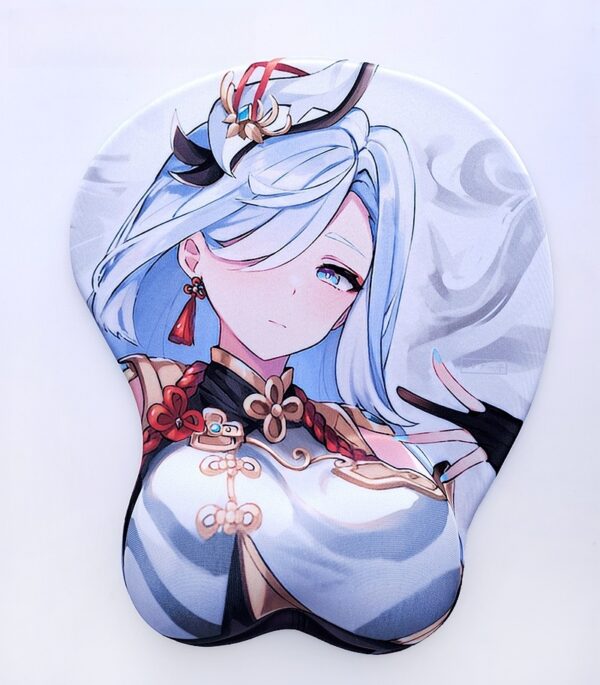 Genshin Impact Shenhe 3D Silicon Mouse Pad Mat Wrist Rest
