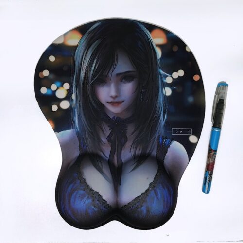 Final Fantasy Tifa Lockhart 3D Silicon Mouse Pad Mat Wrist Rest