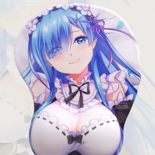 Re:Zero Rem 3D Silicon Mouse Pad Mat Wrist Rest
