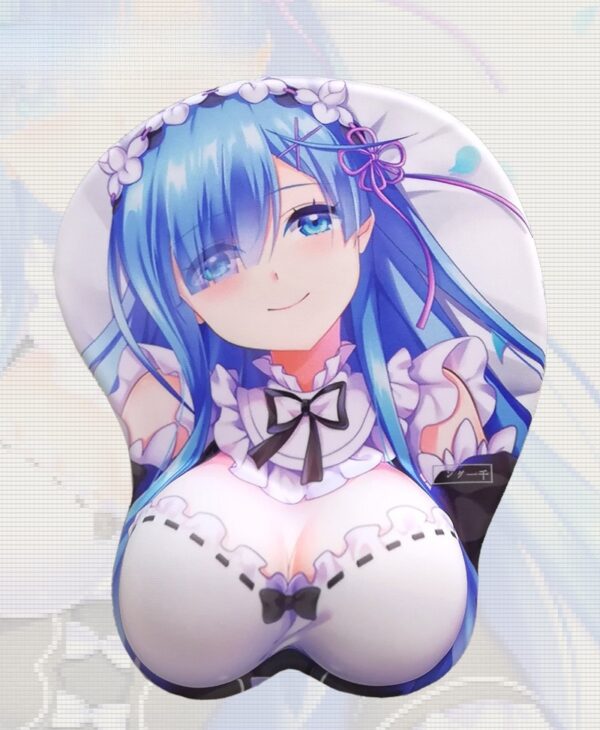 Re:Zero Rem 3D Silicon Mouse Pad Mat Wrist Rest
