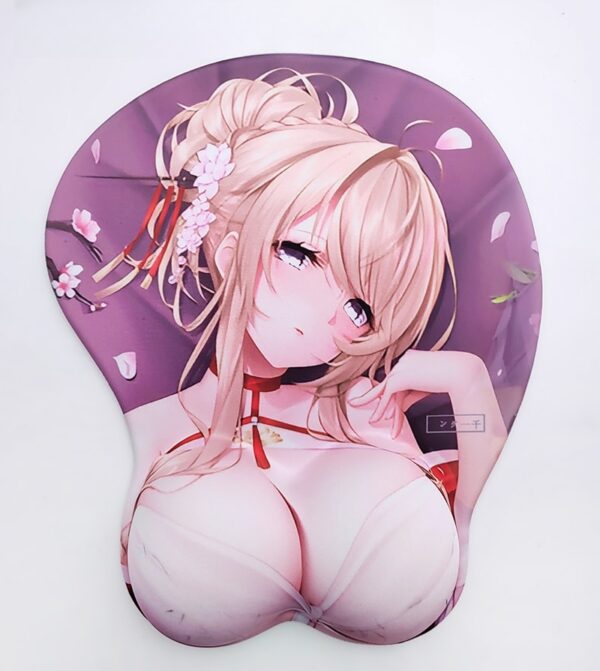 Azur Lane Glorious 3D Silicon Mouse Pad Mat Wrist Rest