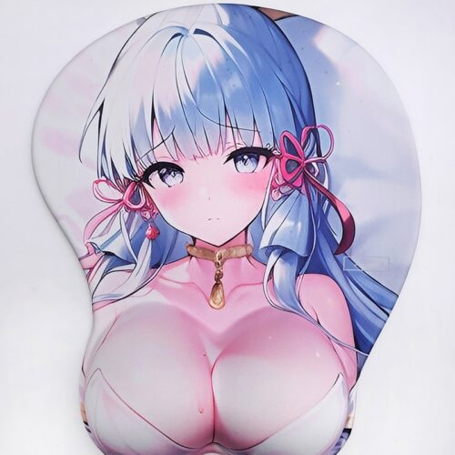 Genshin Impact Kamisato Ayaka 3D Silicon Mouse Pad Mat Wrist Rest