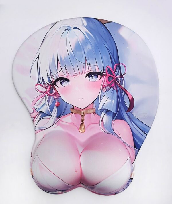 Genshin Impact Kamisato Ayaka 3D Silicon Mouse Pad Mat Wrist Rest