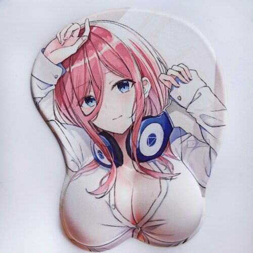 The Quintessential Quintuplets Miku Nakano 3D Silicon Mouse Pad Mat Wrist Rest