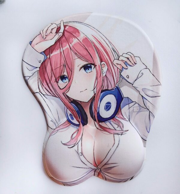The Quintessential Quintuplets Miku Nakano 3D Silicon Mouse Pad Mat Wrist Rest