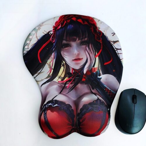 Date A Live Kurumi Tokisaki 3D Silicon Mouse Pad Mat Wrist Rest