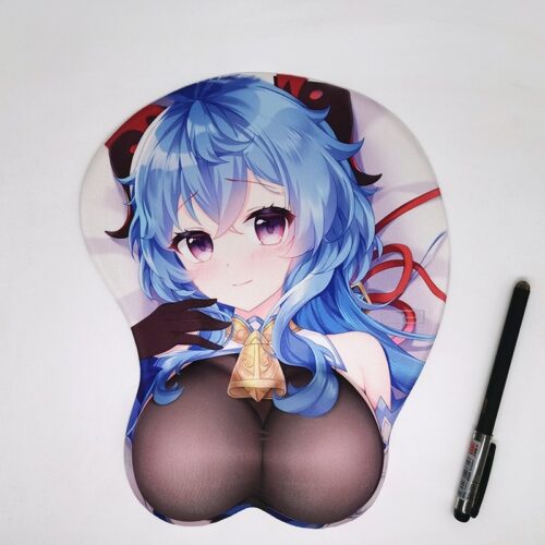 Genshin Impact Ganyu 3D Silicon Mouse Pad Mat Wrist Rest