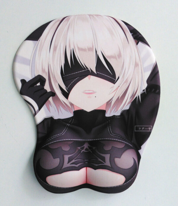 NieR:Automata 2B 3D Silicon Mouse Pad Mat Wrist Rest