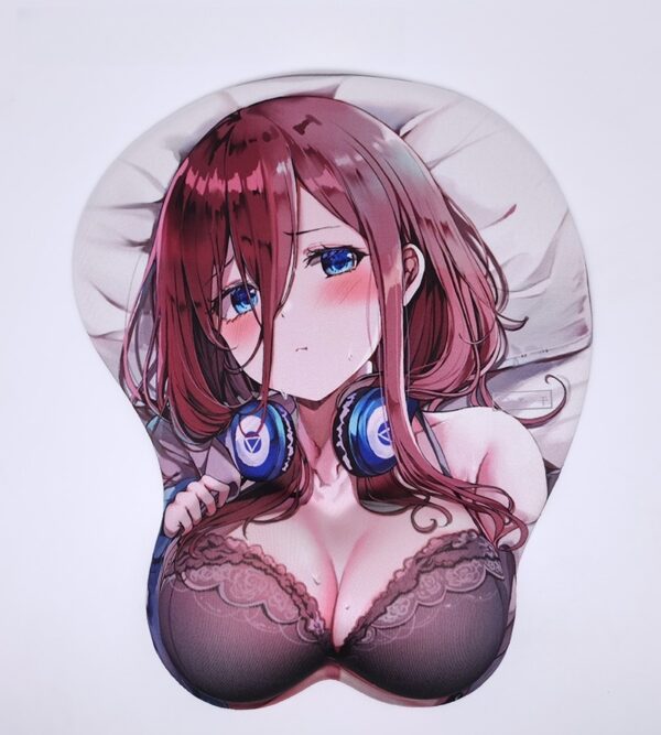 The Quintessential Quintuplets Miku Nakano 3D Silicon Mouse Pad Mat Wrist Rest