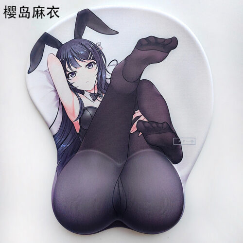 Rascal Does Not Dream Mai Sakurajima 3D Silicon Mouse Pad Mat Wrist Rest