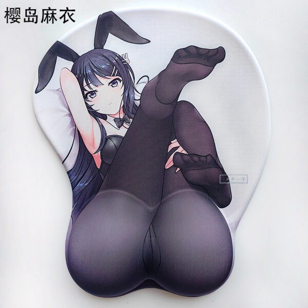 Rascal Does Not Dream Mai Sakurajima 3D Silicon Mouse Pad Mat Wrist Rest