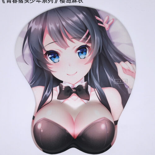 Rascal Does Not Dream Mai Sakurajima 3D Silicon Mouse Pad Mat Wrist Rest