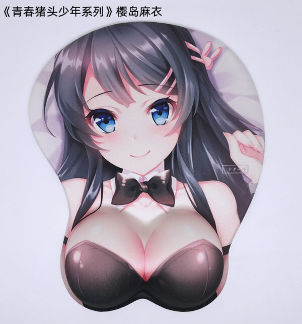 Rascal Does Not Dream Mai Sakurajima 3D Silicon Mouse Pad Mat Wrist Rest