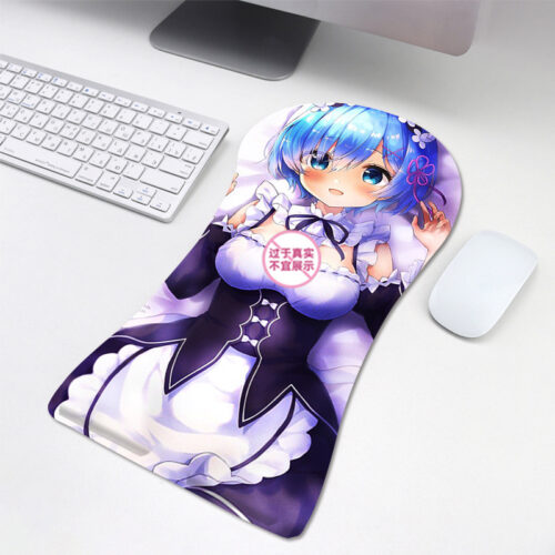 Re:Zero Rem 3D Silicone Half/Full Body Mouse Pad