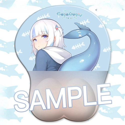 Virtual Youtuber Gawr Gura 3D Mousepad