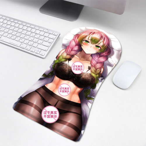 Demon Slayer: Kimetsu no Yaiba Mitsuri Kanroji 3D Silicone Half/Full Body Mouse Pad