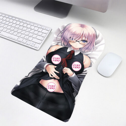 Fate/Grand Order Mash Kyrielight 3D Silicone Half/Full Body Mouse Pad